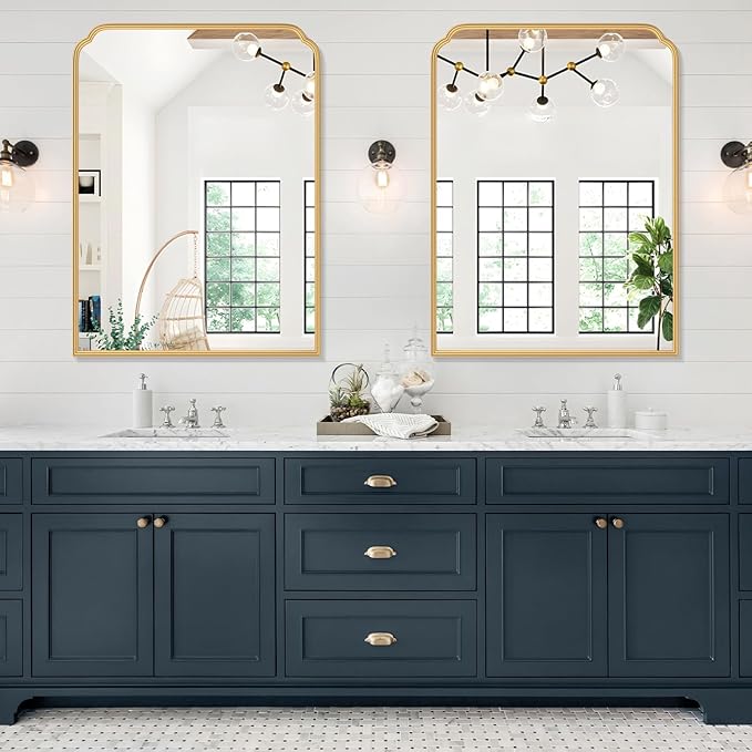 30X40 Inch Gold Bathroom Mirror - Image 2