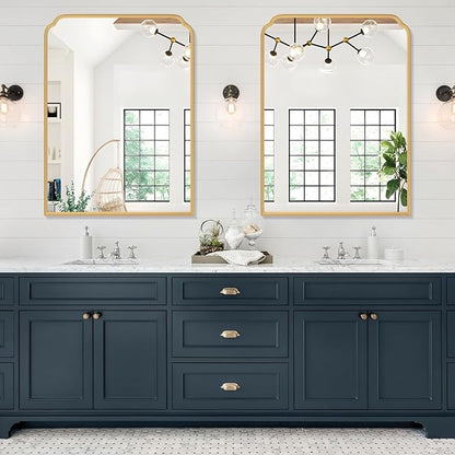 30X40 Inch Gold Bathroom Mirror - Image 2