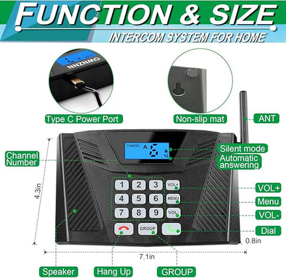 Intercoms Wireless for Home Upgrade, Hands-Free Intercom - Image 7