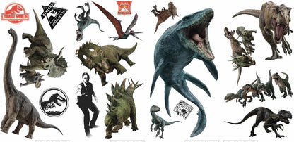 Jurassic World Fallen Kingdom Peel and Stick Wall Decals by RoomMates, RMK3798SCS
