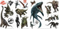 Jurassic World Fallen Kingdom Peel and Stick Wall Decals by RoomMates, RMK3798SCS