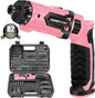 Enertwist Electric Screwdriver, 8V Max 10Nm Pink Cordless Screwdriver by ENERTWIST