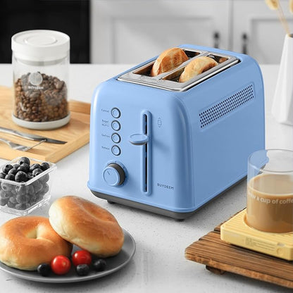 BUYDEEM DT620 2-Slice Toaster, Extra Wide Slots, Retro Stainless Steel - Image 9