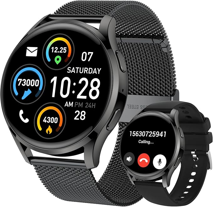 Smart Watch for Men Women Fitness: Waterproof Make/Answer Call Smart Watches by Unknown