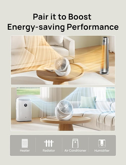 Dreo Fan for Bedroom, Table Air Circulator for Whole Room, 11 Inch, 40ft Strong - Image 7