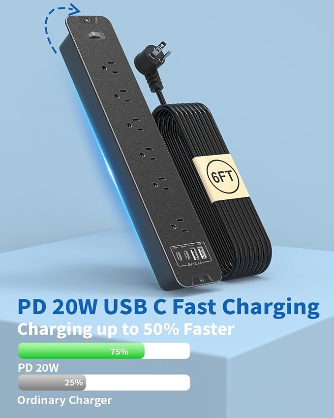 Inhwatek Recessed Power Strip - Image 4