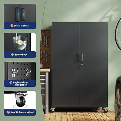 Yizosh Metal Garage Storage Cabinet - Image 4