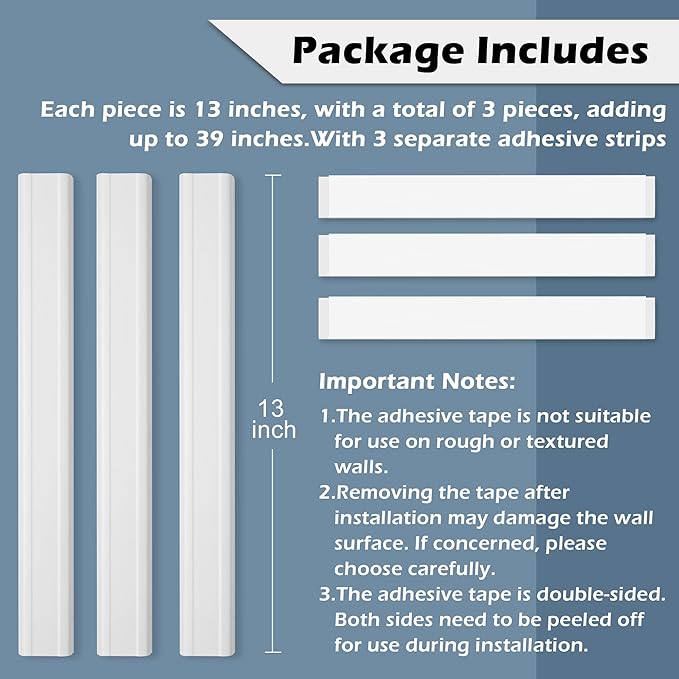 TV Cord Hider - 39in Cord Covers - Image 2