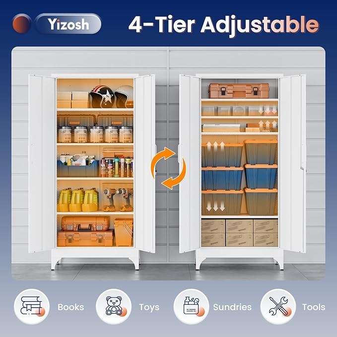Yizosh Metal Garage Storage Cabinet - Image 6