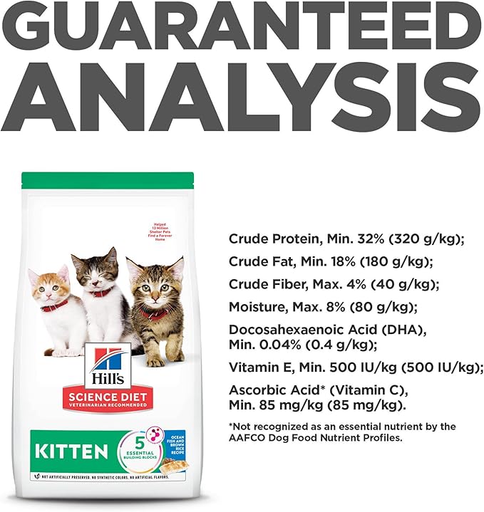 Hill's Science Diet Kitten, Kitten Premium Nutrition, Dry Cat Food, Ocean Fish - Image 11