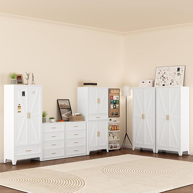 COFaR Metal Storage Cabinet, Farmhouse Storage Cabinet - Image 8