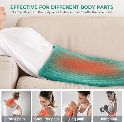 NOWWISH Heating Pad for Back Pain Relief & Period Cramps, 12x24 Inches Electric - Image 6