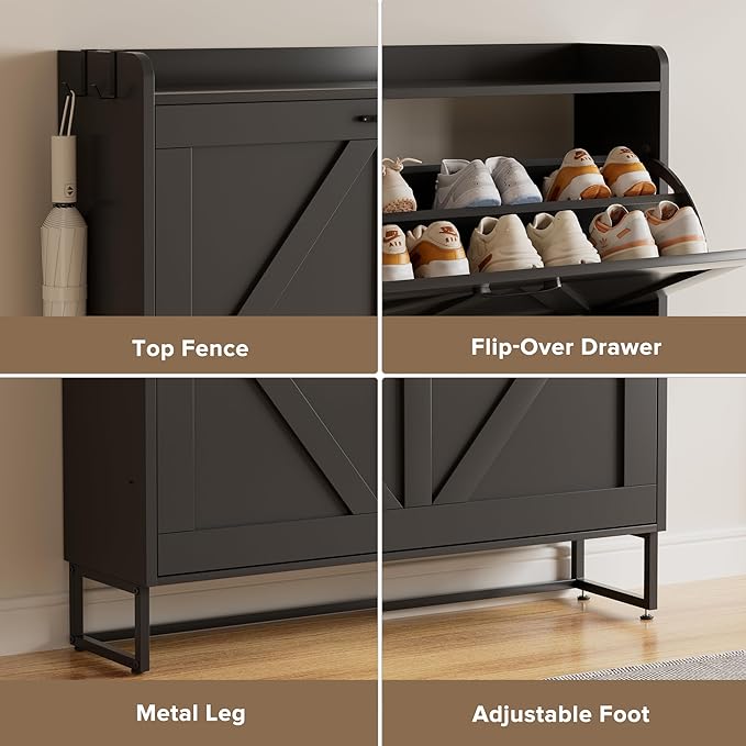 EOYUTLLY Shoe Cabinet for Entryway - Image 6