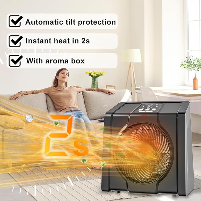 HEATIT Space Heater for Indoor, Digital Display - Image 2