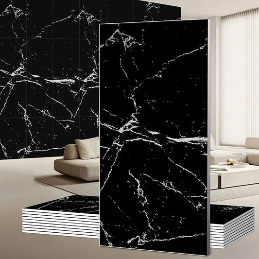 Wall Panels Peel and Stick，PVC imitation artificial marble tiles sticker，30 pcs by Unknown