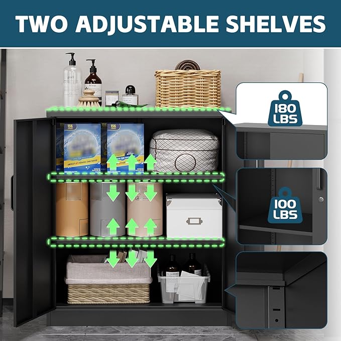 MIIIKO Metal Storage Cabinet - Image 6