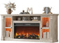 Farmhouse Fireplace TV Stand Up to 80" TVs, Media Console by RNLRNL