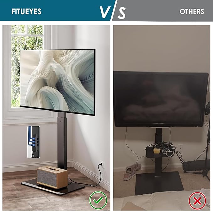 FITUEYES Floor TV Stand for 32-75 inch TV - Image 3