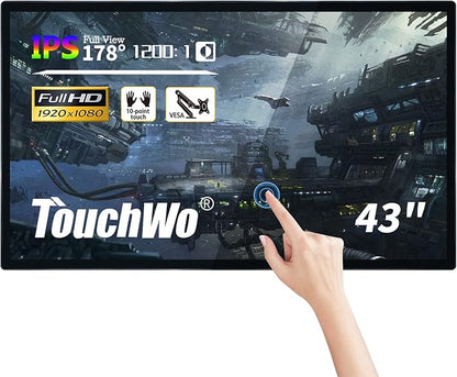 TouchWo 43 inch Interactive Touchscreen Monitor, Smart Board by TouchWo