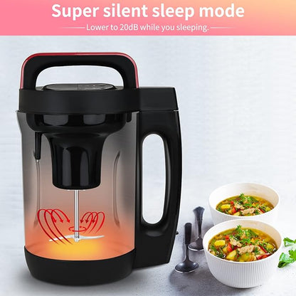 2L Soup Maker, Makes 2-6 Servings, LCD Touch Control Panel, Stainless Steel - Image 4