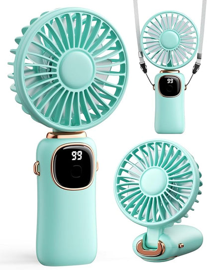 coldSky Portable Handheld Fan, 4000mAh Battery Operated Fan by Fabricshaver