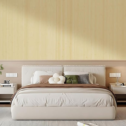 OUZUGIE 1 Pack 96x48 Inch Natural Bamboo Wall Panel – Raw Pole Wrap Paneling - Image 8