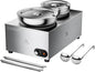 20qt 2-in-1 Electric Soup Warmer and Steam Table Food Warmer, 1200W Stainless by CAMMOO