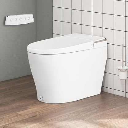 Giantex Smart Toilet with Bidet Built In, Night Light, Auto Open/Close - Image 9