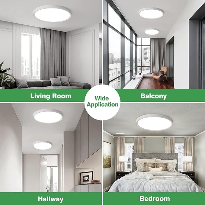 4PK 15.8 Inch LED Flush Mount Ceiling Light, 3000K/4000K/6000K CCT Selectable - Image 7