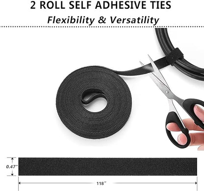 Cord Management Organizer Kit 4 Cable Sleeve split - Image 6