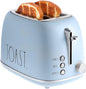 Rae Dunn Retro Rounded Bread Toaster, 2 Slice Stainless Steel Toaster by RaeDunn