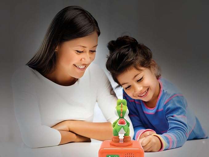 LEXiBOOK, Super Mario, Yoshi Nightlight Alarm Clock, Sounds and Melodies - Image 3