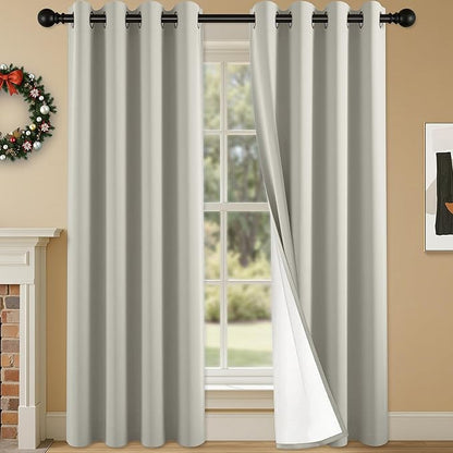 100% Blackout Curtains 95 Inch Length by Unknown