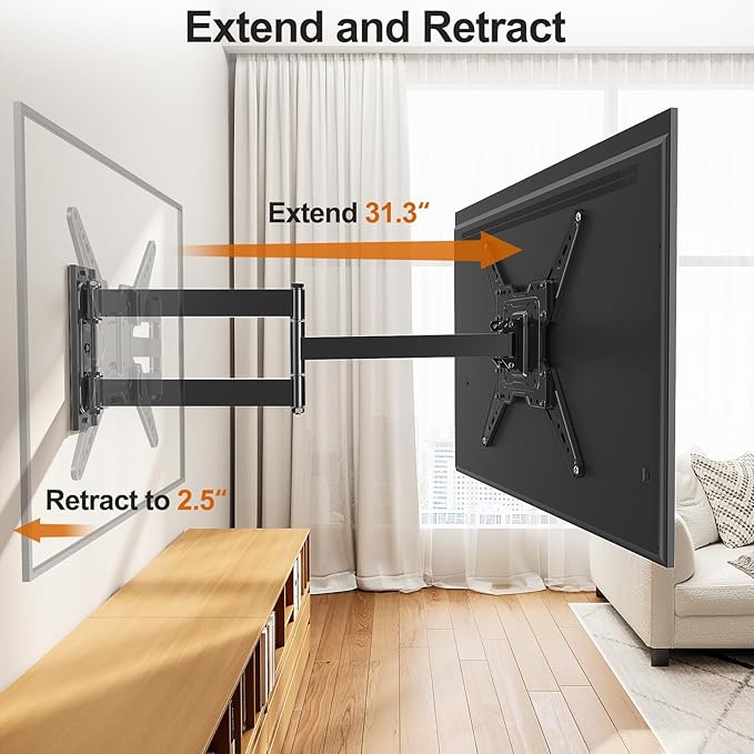 ELIVED 31.3 Inch Long Arm TV Mount - Image 2