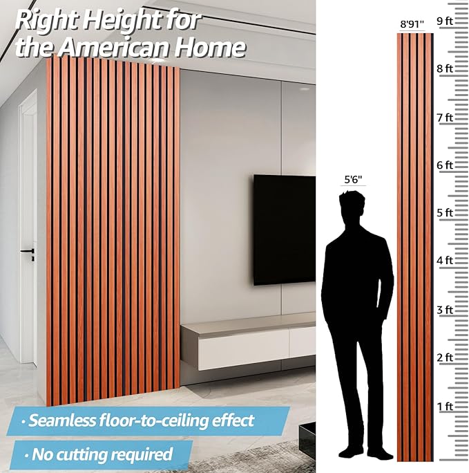 Art3d 4pcs-107 x 8in Slat Acoustic Panel - Image 2