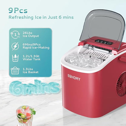 EUHOMY Countertop Ice Maker Machine - Image 2