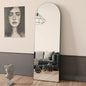 BEAUTYPEAK 64"x21" Arch Full Length Mirror, Hanging or Leaning Arched-Top Full Body Mirror with Stand for Bedroom, Dressing Room, Black