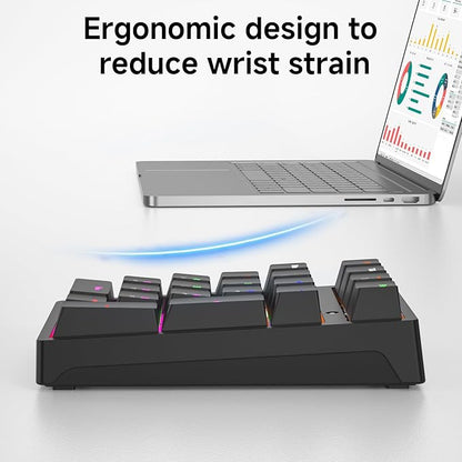 Wireless Numeric Keyboard, Mechanical Number Pad - Image 6