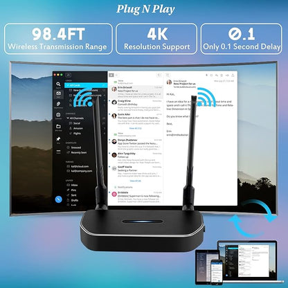 Wireless Hdmi Transmitter and Receiver 4k. One Receiver and Four Transmitter - Image 7
