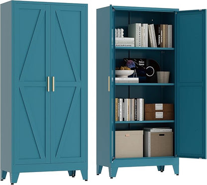 61" Tall Pantry Cabinet, Kitchen Pantry Storage Cabinets by XIUSVON