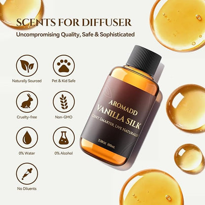 AROMADD Vanilla Silk Diffuser Oil Inspired by Luxury Hotel Scent 3.38 Fl Oz - Image 4
