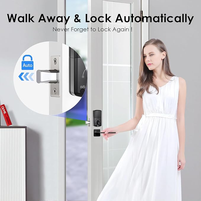 Smart Lock, Keyless Entry Door Lock, Password Mechanical Key 2 Unlocking - Image 2