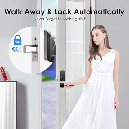 Smart Lock, Keyless Entry Door Lock, Password Mechanical Key 2 Unlocking - Image 2