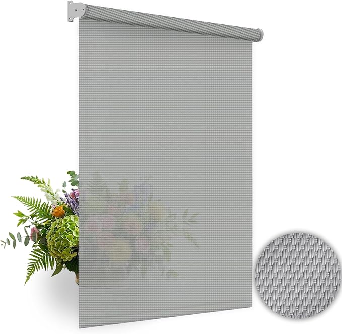 HILADUO Customized Solar Screen Roller Shade Blinds - Image 7