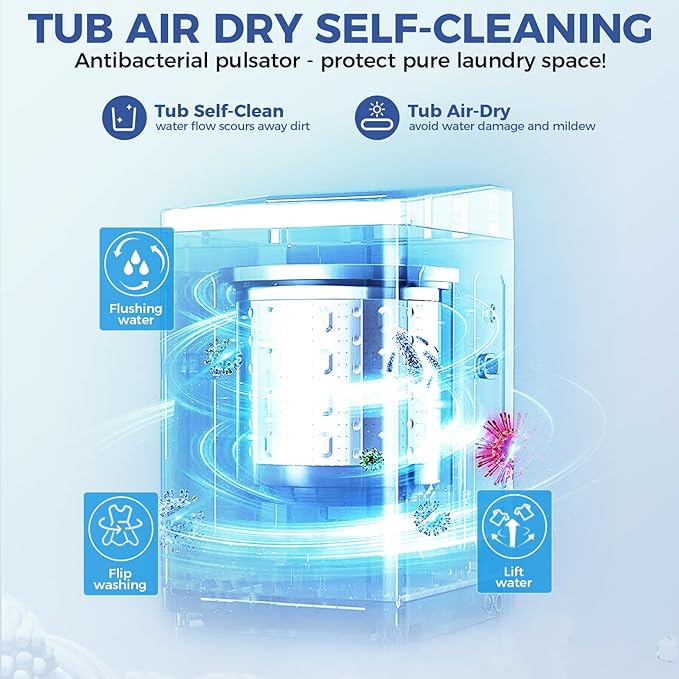 Nictemaw Portable Washing Machine 20Lbs Portable Washer Machine - Image 7