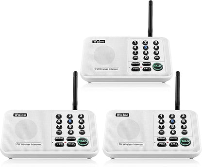Wuloo Intercoms Wireless for Home 5280 Feet Range 10 Channel 3 Code, Wireless by Wuloo