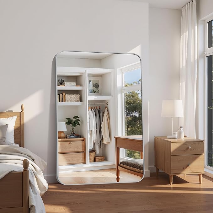 FORBATH 60x40 Inch Silver Bathroom Mirror - Image 2