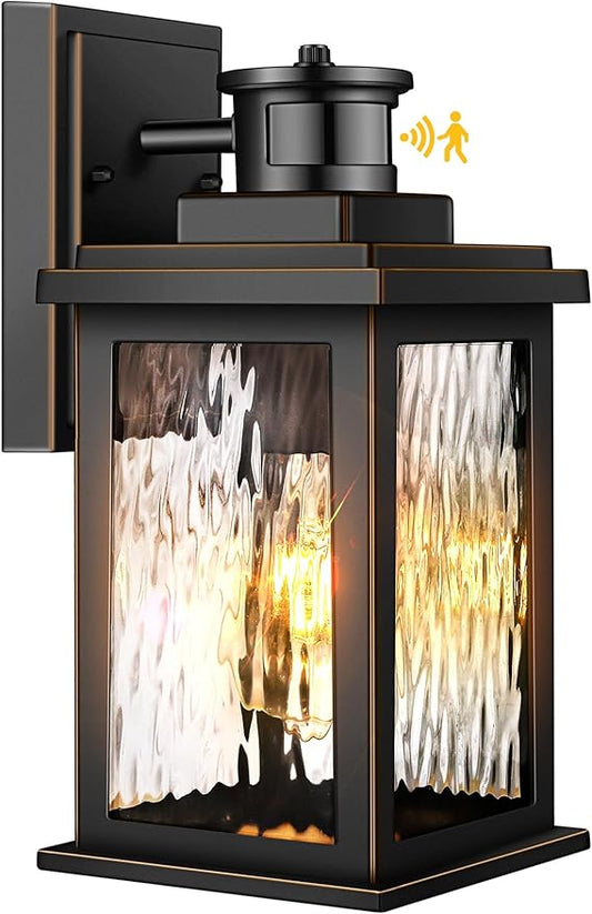 Motion Sensor Outdoor Lights Wall Mount, Dusk to Dawn Exterior Light Fixture by VIANISLIGHTING