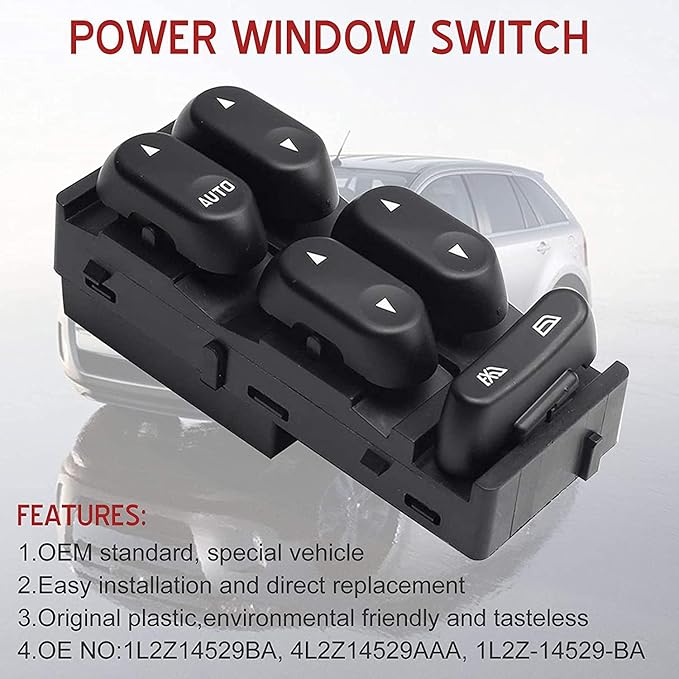 1L2Z14529BA Driver Side Power Master Power Window Switch Compatible - Image 6