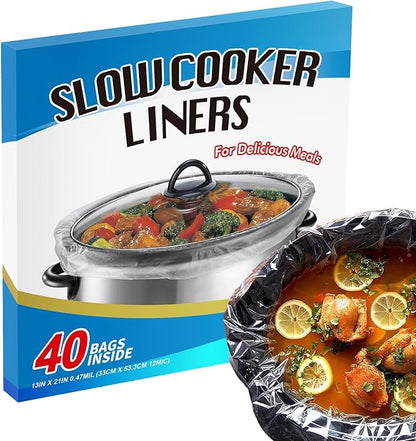 ECOOPTS Slow Cooker Liners, Disposable Cooking Bags Suitable by ECOOPTS